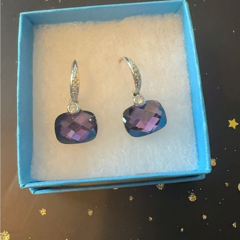 Amethyst Crystal earrings